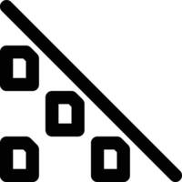 Underfitting, Underfit, Underfitted Outline Icon vector