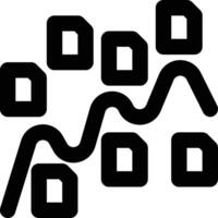 Overfitting, Overfit, Overfitted Outline Icon vector