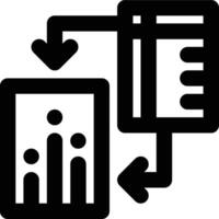 Pivot Table, Data Visualization, Data Outline Icon vector