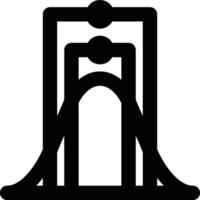 Standard Deviation, Statistics, Curve Outline Icon vector