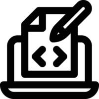 Scripting, Script, Programming Outline Icon vector