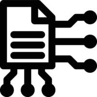 Information, Data, Data Science Outline Icon vector