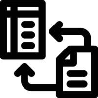 Data Transformation, Data, Transform Outline Icon vector