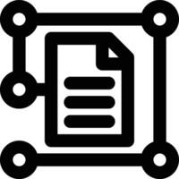 Data Modeling, Data Science, Data Analysis Outline Icon vector