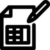 Imputation, Filling, Dataset Outline Icon vector