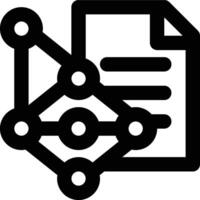 Synthetic Data, Data Science, Artificial Intelligence Outline Icon vector