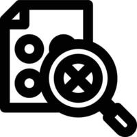 Sampling Error, Error, Data Error Outline Icon vector