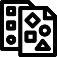 Unstructured Data, Raw Data, Qualitative Data Outline Icon vector