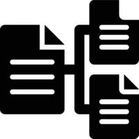 Classification, Categorization, Data Science Glyph Solid Icon vector
