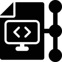 Data Science, Data, Computer Glyph Solid Icon vector