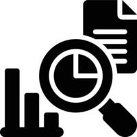 Exploratory, Data, Analysis Glyph Solid Icon vector