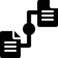 Correlation, Data Correlation, Data Glyph Solid Icon vector