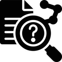 Predictive Analytics, Prediction, Data Science Glyph Solid Icon vector