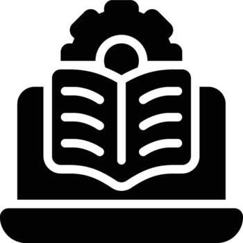 Unsupervised Learning, Machine Learning, Artificial Intelligence Glyph Solid Icon vector