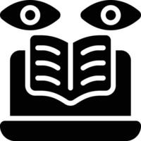 Supervised Learning, Machine Learning, Computer Science Glyph Solid Icon vector