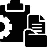 Data Governance, Data Management, Data Engineering Glyph Solid Icon vector