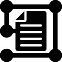 Data Modeling, Data Science, Data Analysis Glyph Solid Icon vector