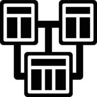 Normalization, Data, Normalize Glyph Solid Icon vector
