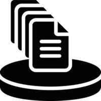 Big Data, Data Science, Data Glyph Solid Icon vector