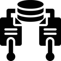 Bagging, Bootstrap Aggregating, Bootstrap Averaging Glyph Solid Icon vector