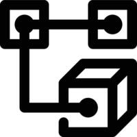 Genesis Block, Original Block, Blocks Outline Icon vector