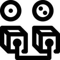 Block Height, Blockchain, Block Chain Outline Icon vector
