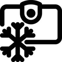 Cold Wallet, Cold Storage, Offline Wallet Outline Icon vector