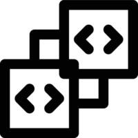 Blockchain, Block Chain, Programming Outline Icon vector