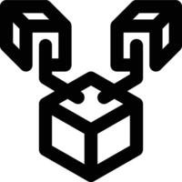 Decentralization, Decentralized, Blockchain Outline Icon vector
