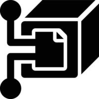 Blockchain Data, Block Chain, Blockchain Glyph Solid Icon vector