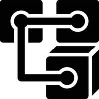 Genesis Block, Original Block, Blocks Glyph Solid Icon vector