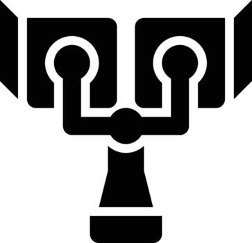 Beacon Chain, Blockchain, Block Chain Glyph Solid Icon vector