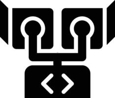 Blockchain, Blockhain Development, Development Glyph Solid Icon vector
