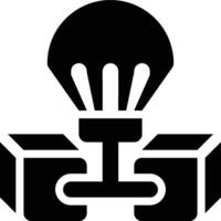 Blockchain Airdrop, Blockchain, Block Chain Glyph Solid Icon vector