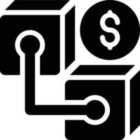 Block Reward, Blockchain, Block Chain Glyph Solid Icon vector
