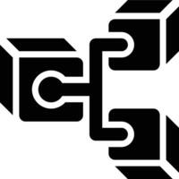Hard Fork, Blockchain, Block Chain Glyph Solid Icon vector