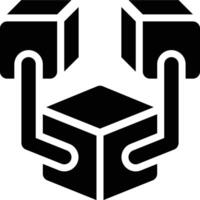 Decentralization, Decentralized, Blockchain Glyph Solid Icon vector