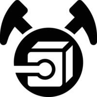 Mining Pool, Blockchain Mining, Blockchain Glyph Solid Icon vector