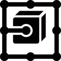 Nodes, Blockchain, Block Chain Glyph Solid Icon vector