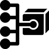 Blockchain Network, Blockchain, Block Chain Glyph Solid Icon vector