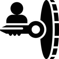 Proof of Stake, POS, Blockchain Glyph Solid Icon vector