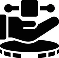 Tokenization, Tokenized, Token Glyph Solid Icon vector