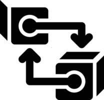 Blockchain, Block Chain, Transactions Glyph Solid Icon vector