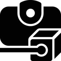 Blockchain Wallet, Blockchain, Block Chain Glyph Solid Icon vector