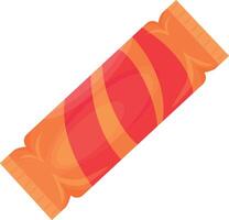 Red and Orange Striped Wrapper vector