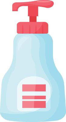 White and Blue Cleaning Spray
