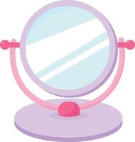 Standing Round Mirror vector