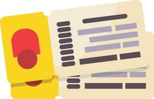 Stack of Boarding Passes vector