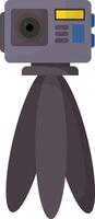 Black Camera on Tripod vector