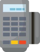 Grey Credit Card Reader Machine vector